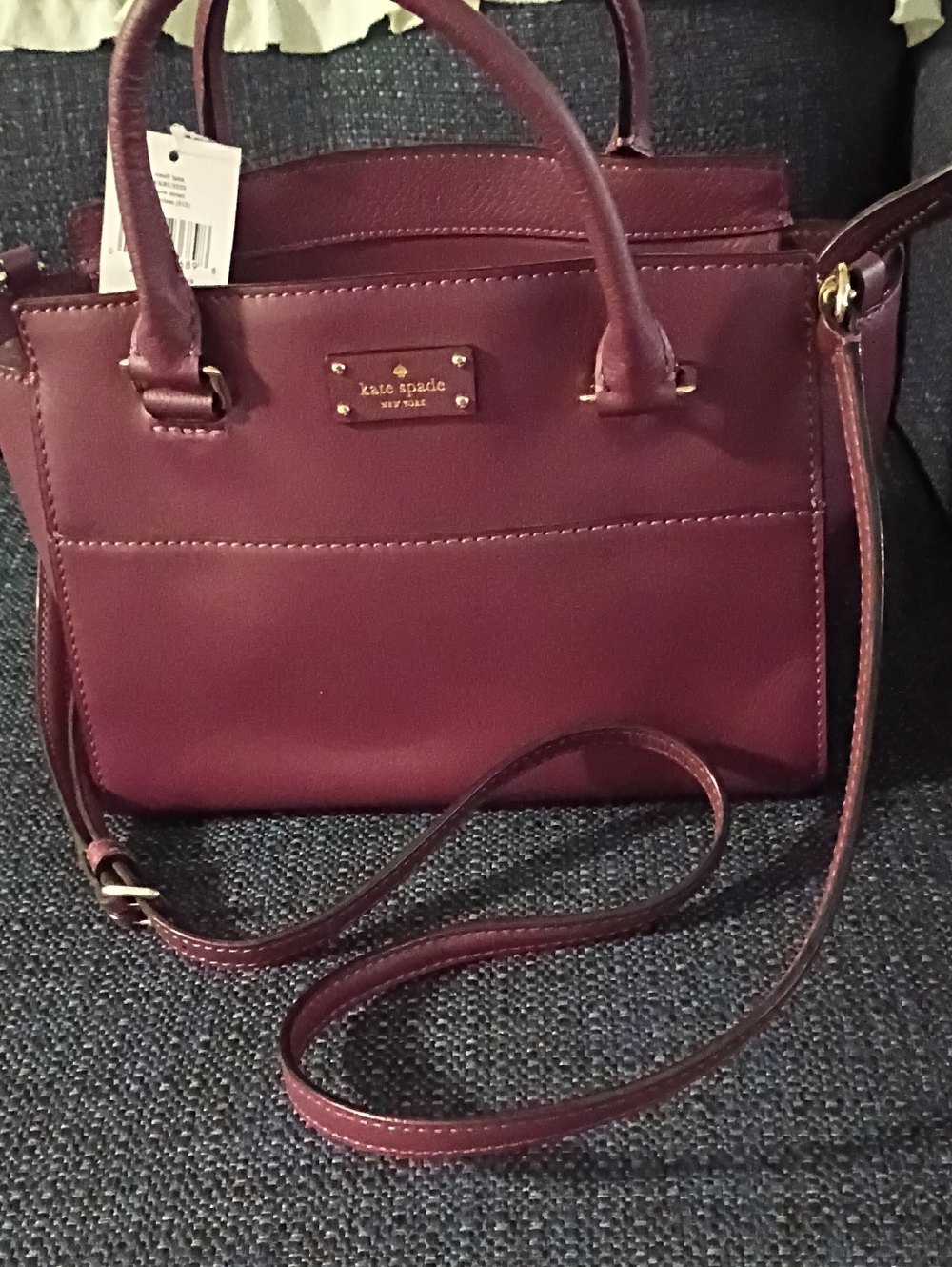 KATE SOADE SMALL LANA GROVE STREET IN DEEP PLUM